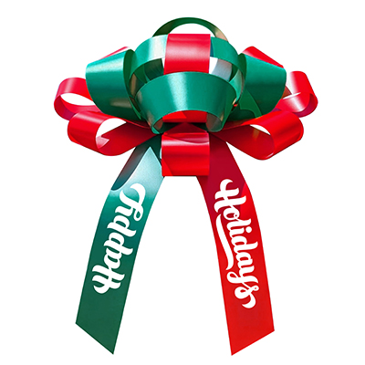 Happy Holidays Red/Green Jum-Bows